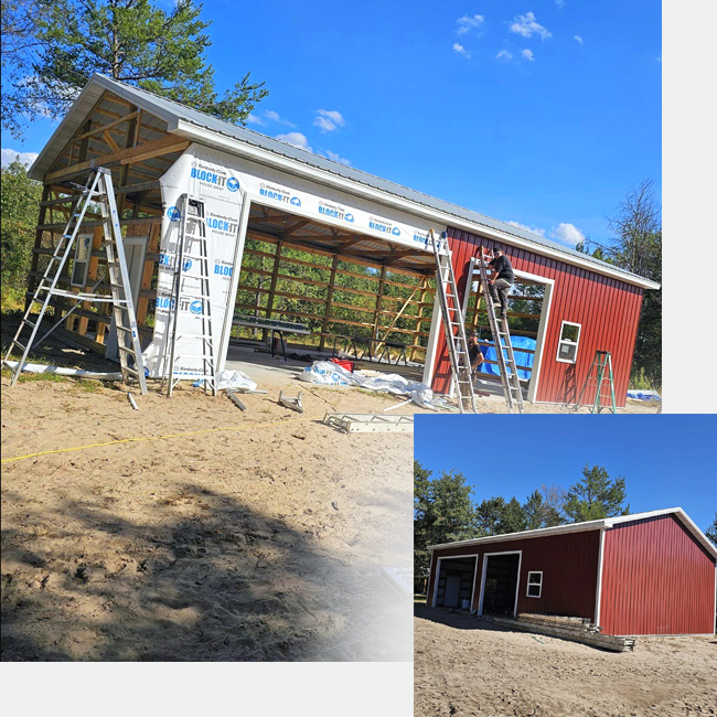 Center State Contracting home and garage shed builder